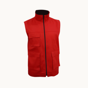 Gilet 3 poches Rouge Maroc